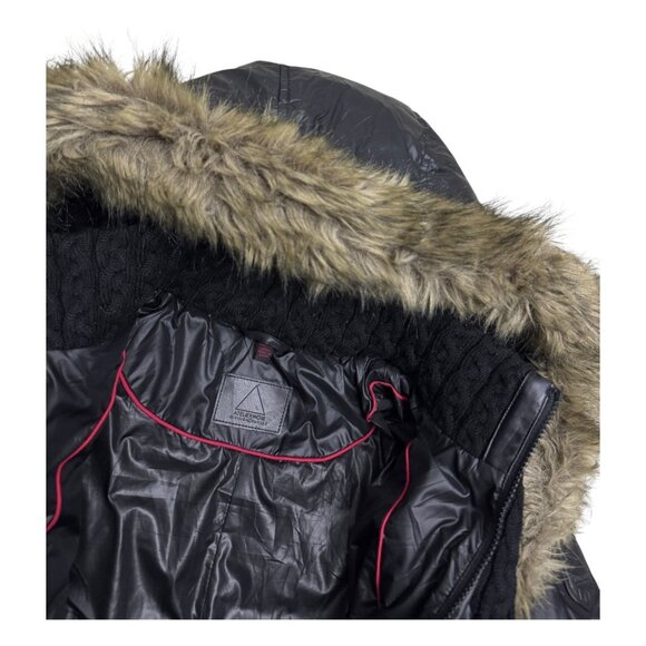 RUDSAK ATELIER NOIR Faux Fur DOWN FILL Luxury Winter Puffer Parka Coat Womens XL - Picture 5 of 10